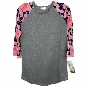 Lularoe Disney Randy Raglan Minnie Mouse Top S T66